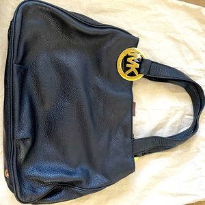 Michael Kors FULTON Black Leather TOTE  purse.